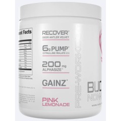 Bucked Up, предтренировочный комплекс, без стимуляторов, со вкусом розового лимонада, 321 г (30 порций)